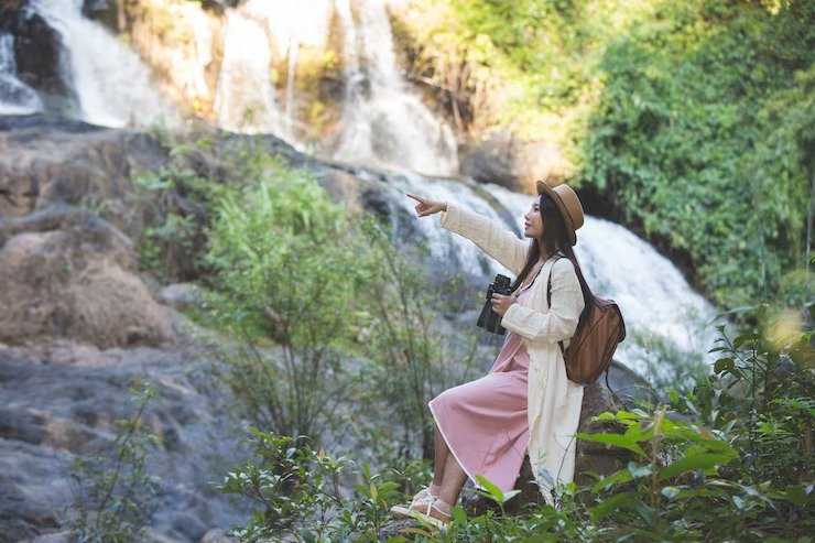 Greenery around Liril Falls